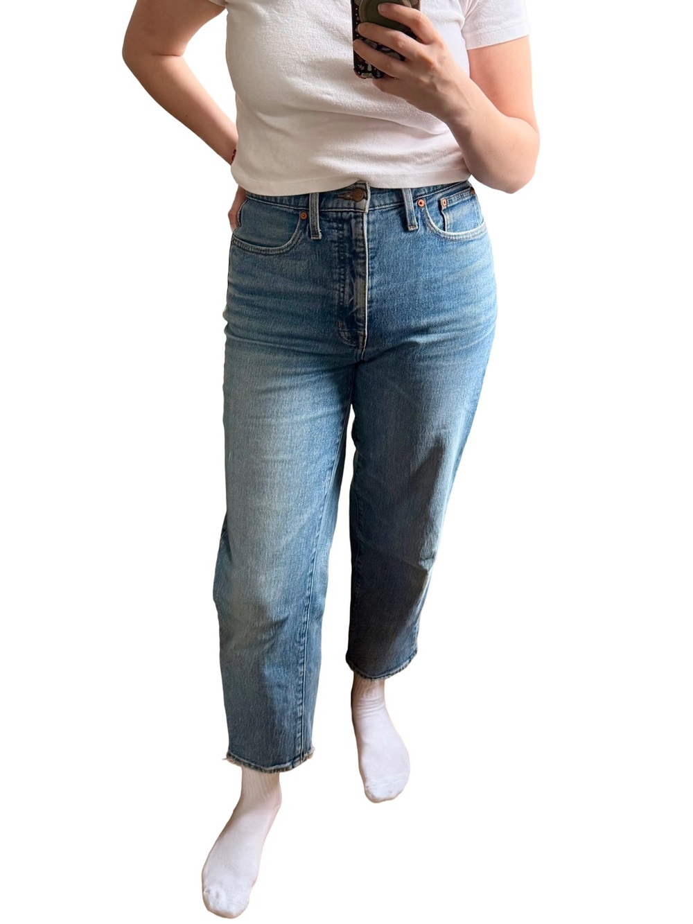 High-Rise Light Blue Madewell Barrel Jeans Women’s Jeans
